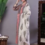 Women's Pink Floral Chanderi Printed Kurta Set with Dupatta Suit Sets